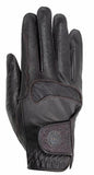 Paris - Leather riding gloves with Glitter closure