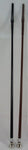 Mushroom top Leather Show Cane with flapper 24”