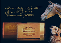Horse & Dog Sensitive Soap with Calendula, Turmeric and Colloidal Oatmeal in mesh bag