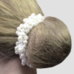 Pearl Beaded Scrunchie